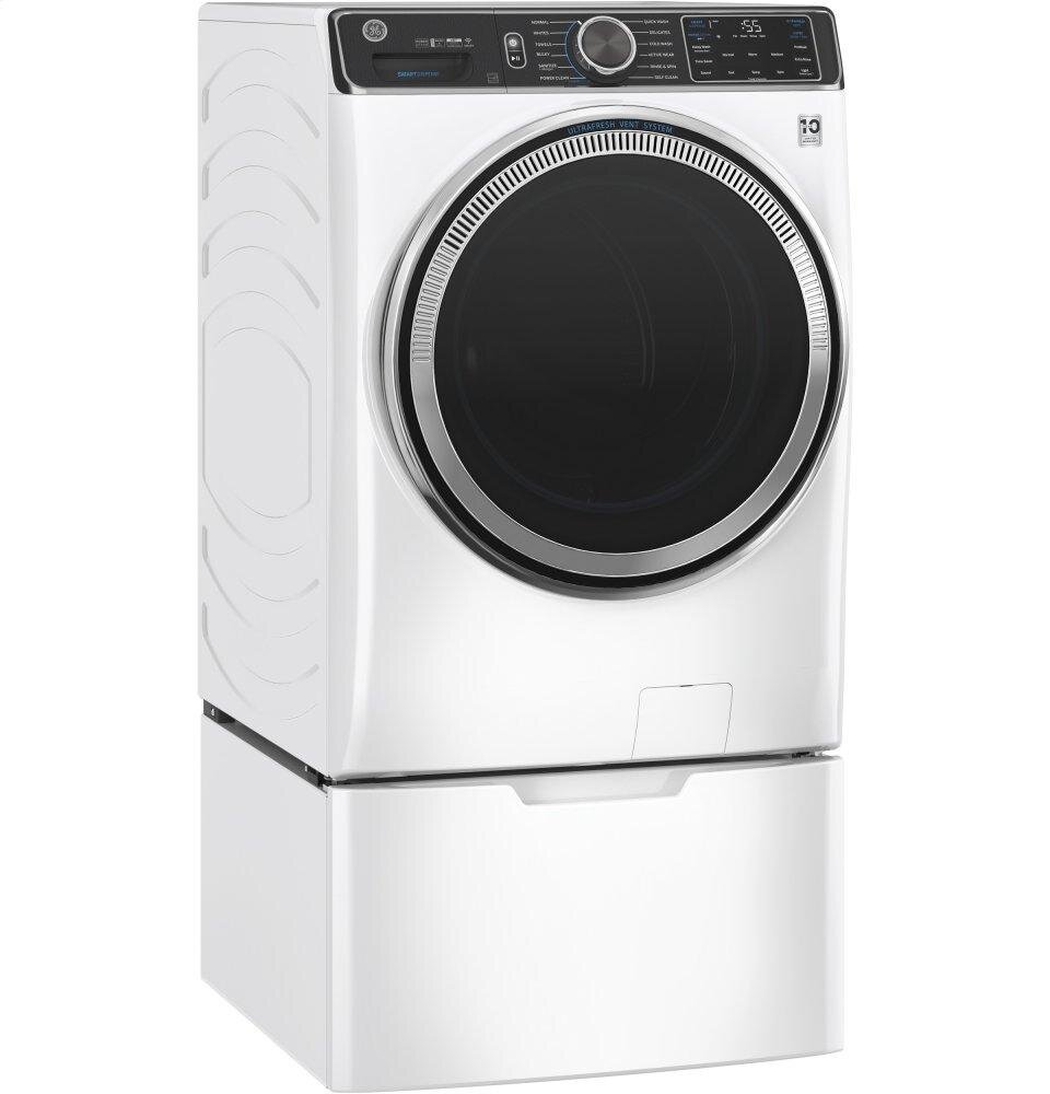 Ge Appliances GFW850SSNWW Ge® 5.0 Cu. Ft. Capacity Smart Front Load Energy Star® Steam Washer With Smartdispense&#8482; Ultrafresh Vent System With Odorblock&#8482; And Sanitize + Allergen