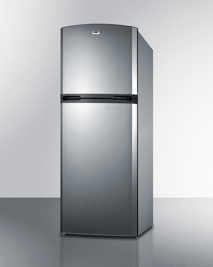 Summit FF1427SSIM 26" Wide Top Mount Refrigerator-Freezer With Icemaker