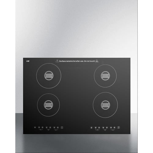 Summit SINC430220 30" Wide 230-V 4-Burner Induction Cooktop