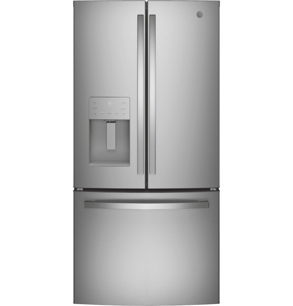 Ge Appliances GYE18JYLFS Ge® Energy Star® 17.5 Cu. Ft. Counter-Depth French-Door Refrigerator