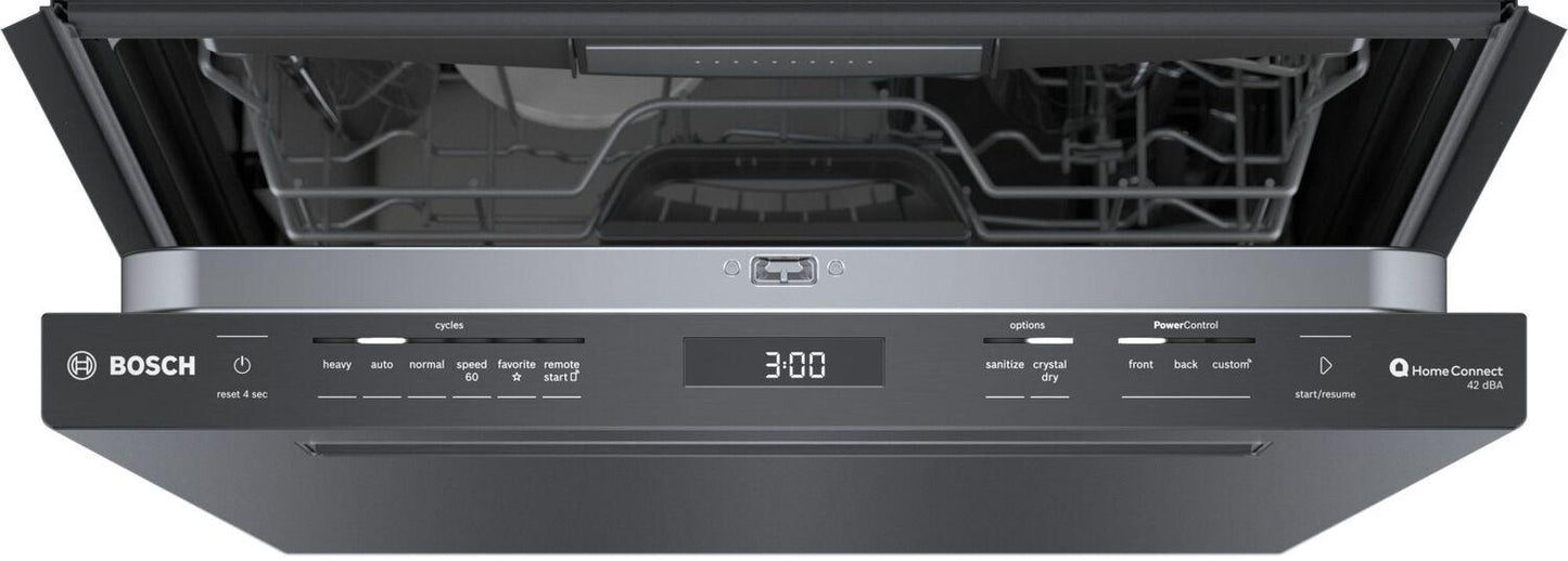 Bosch SHP78CM4N 800 Series Dishwasher 24" Black Stainless Steel