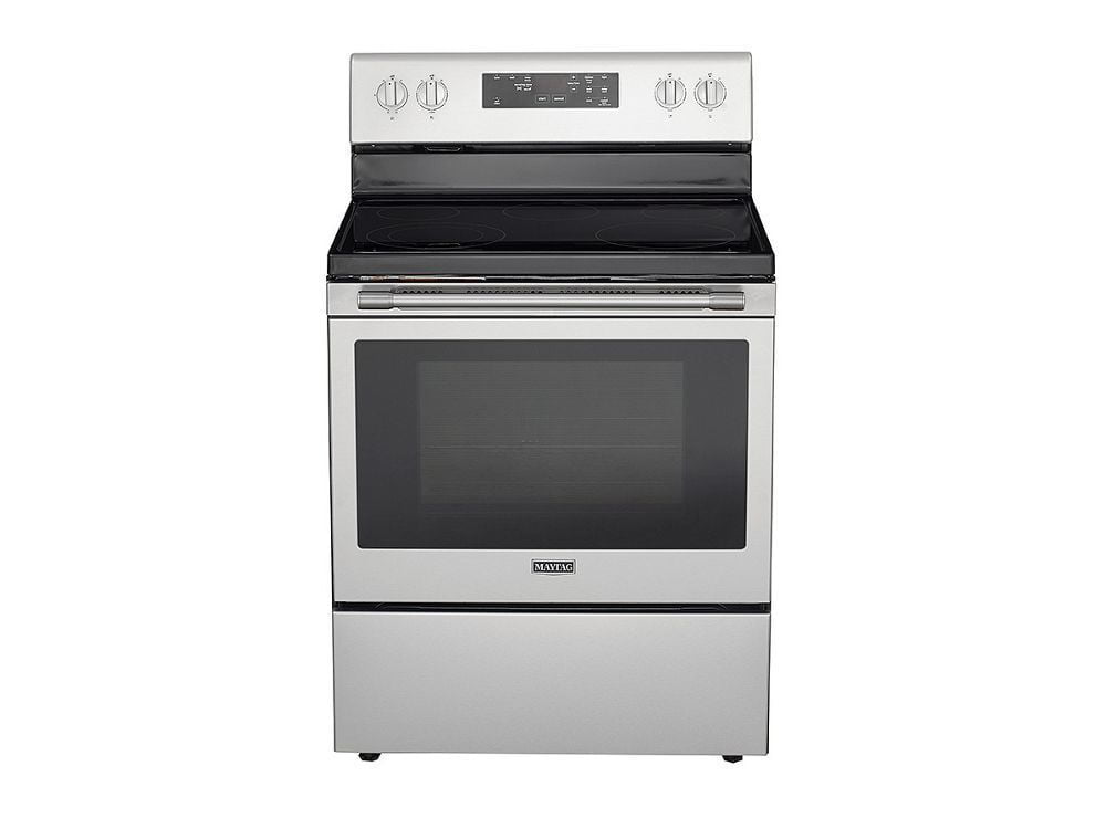 Maytag MER6600FZ 30-Inch Wide Electric Range With Shatter-Resistant Cooktop - 5.3 Cu. Ft.