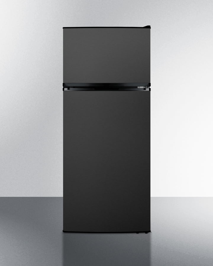 Summit FF1161KSIM Energy Star Qualified Ada Compliant Refrigerator-Freezer With Factory-Installed Icemaker And Black Stainless Steel Doors