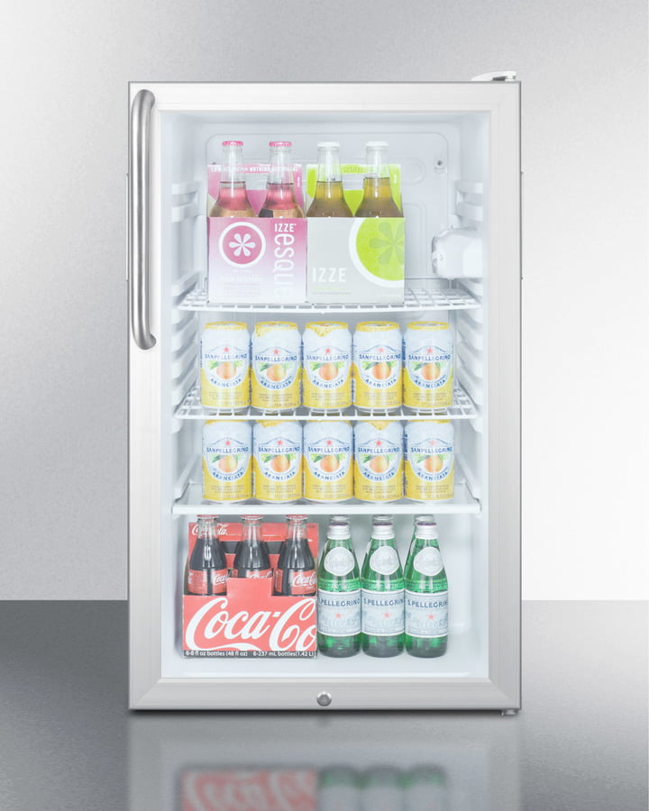 Summit SCR450LBI7TBADA 20" Wide Built-In All-Refrigerator, Ada Compliant