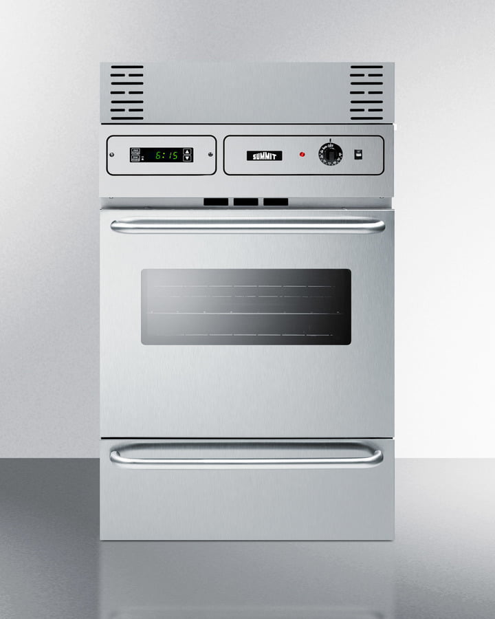 Summit TEM788BKW 24" Wide Electric Wall Oven