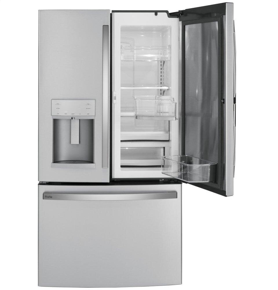 Ge Appliances PFD28KYNFS Ge Profile&#8482; Series 27.7 Cu. Ft. Fingerprint Resistant French-Door Refrigerator With Door In Door And Hands-Free Autofill