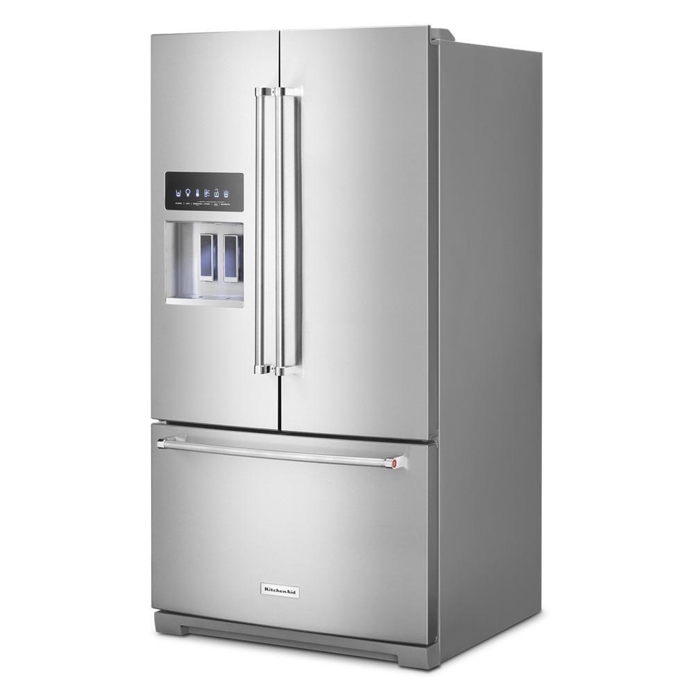 KitchenAid Refrigerators - Standard Depth French Door Exterior 26.8 Cu Ft -  KRFF577KPSS