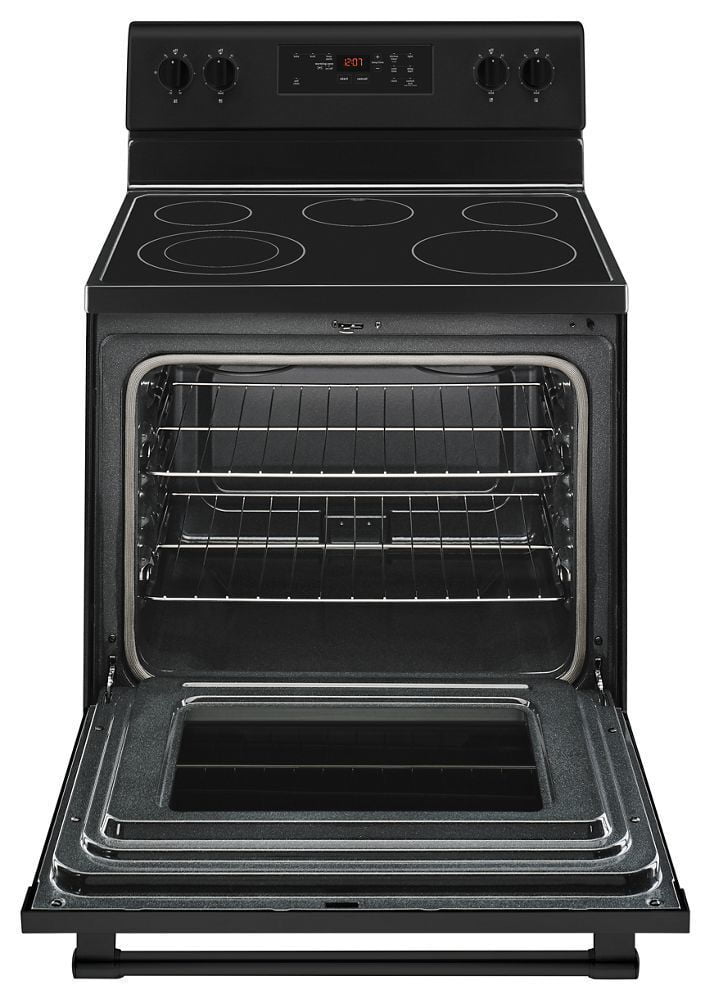 Maytag MER6600FB 30-Inch Wide Electric Range With Shatter-Resistant Cooktop - 5.3 Cu. Ft.