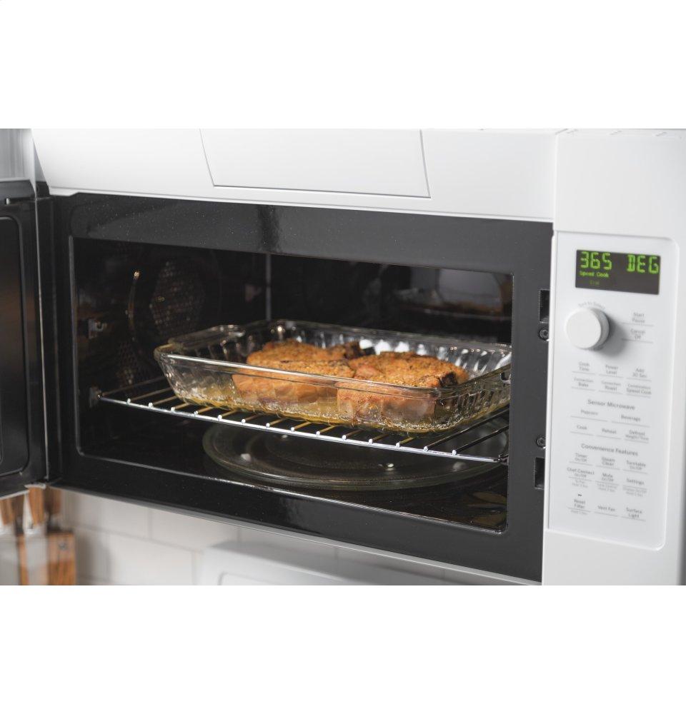 Ge Appliances PVM9179DKWW Ge Profile&#8482; 1.7 Cu. Ft. Convection Over-The-Range Microwave Oven