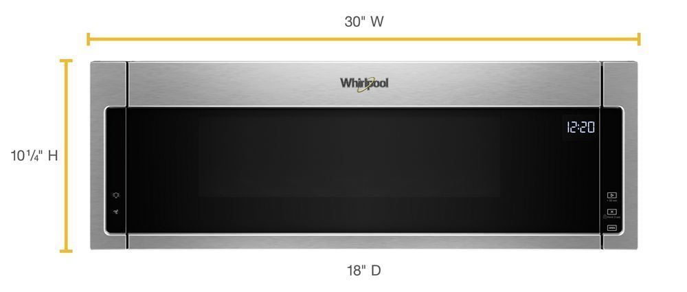 Whirlpool WML55011HS 1.1 Cu. Ft. Low Profile Microwave Hood Combination