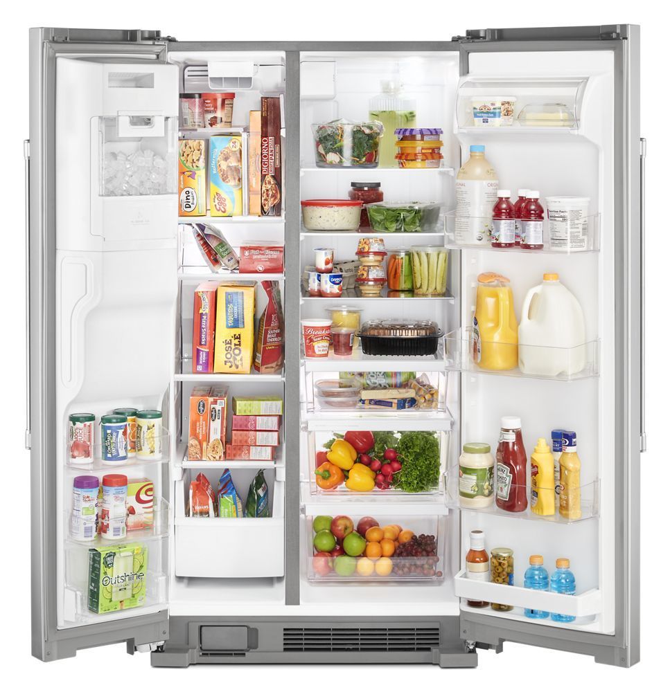 Maytag MSS25C4MGZ 36-Inch Wide Side-By-Side Refrigerator With Exterior Ice And Water Dispenser - 25 Cu. Ft.