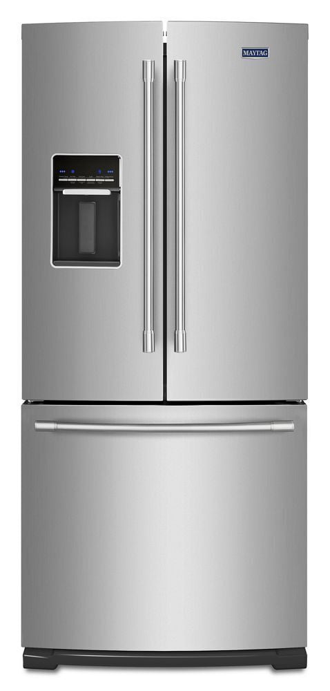 Maytag MFW2055FRZ 30-Inch Wide French Door Refrigerator With Exterior Water Dispenser- 20 Cu. Ft.