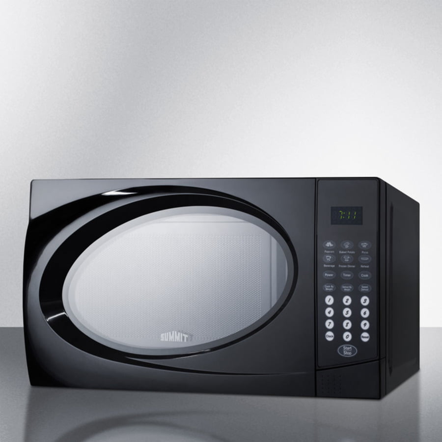 Summit SM902BL Mid-Sized Microwave Oven With Black Finish