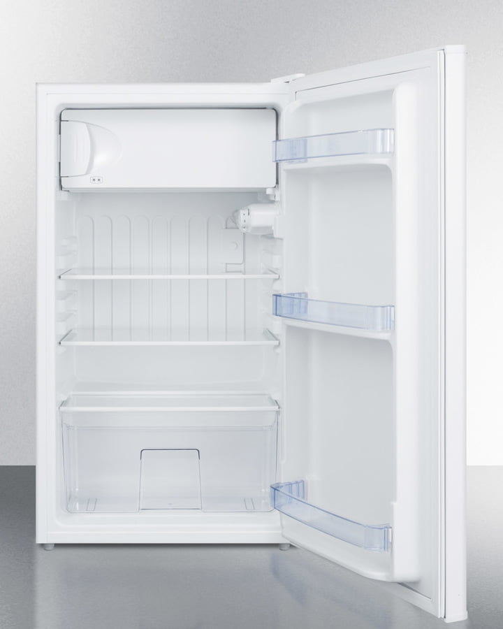 Summit CM406WBIADA Built-In Undercounter Refrigerator-Freezer In White For Use In Ada Compliant Settings