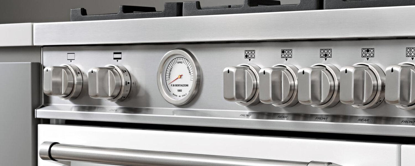 Bertazzoni MAS365GASNEV 36 Inch All Gas Range, 5 Burners Nero Matt