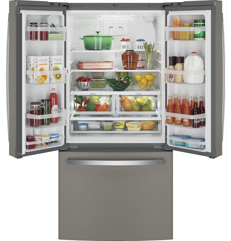 Ge Appliances GWE19JMLES Ge® Energy Star® 18.6 Cu. Ft. Counter-Depth French-Door Refrigerator