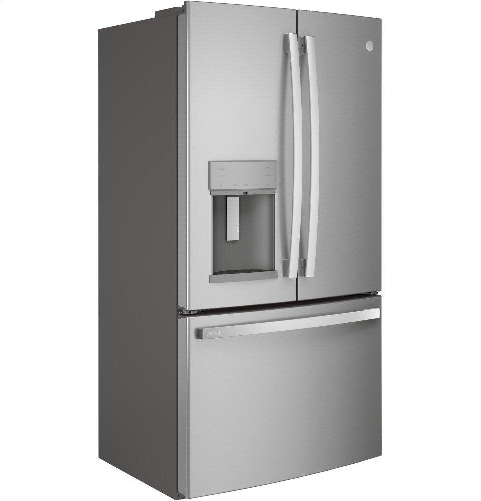 Ge Appliances PYE22KYNFS Ge Profile&#8482; Series Energy Star® 22.1 Cu. Ft. Counter-Depth Fingerprint Resistant French-Door Refrigerator With Hands-Free Autofill