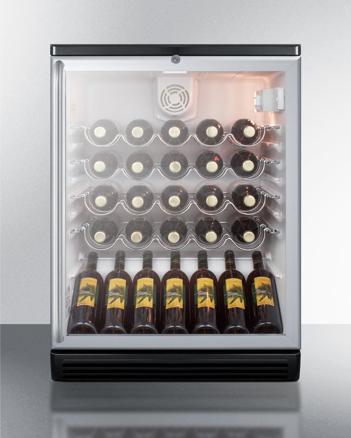 Summit SWC6GBLBISH 24" Wide Built-In Wine Cellar