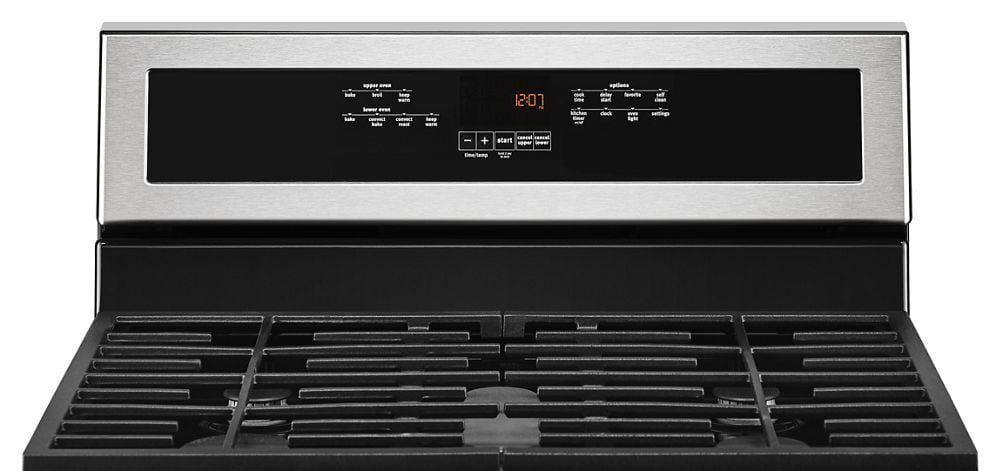 Maytag MGT8800FZ 30-Inch Wide Double Oven Gas Range With True Convection - 6.0 Cu. Ft.