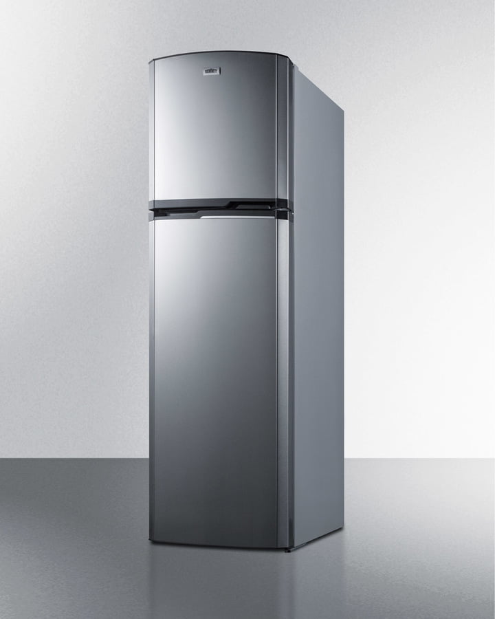 Summit FF948SS 8.8 Cu.Ft. Frost-Free Refrigerator-Freezer With Platinum Cabinet And Stainless Steel Doors