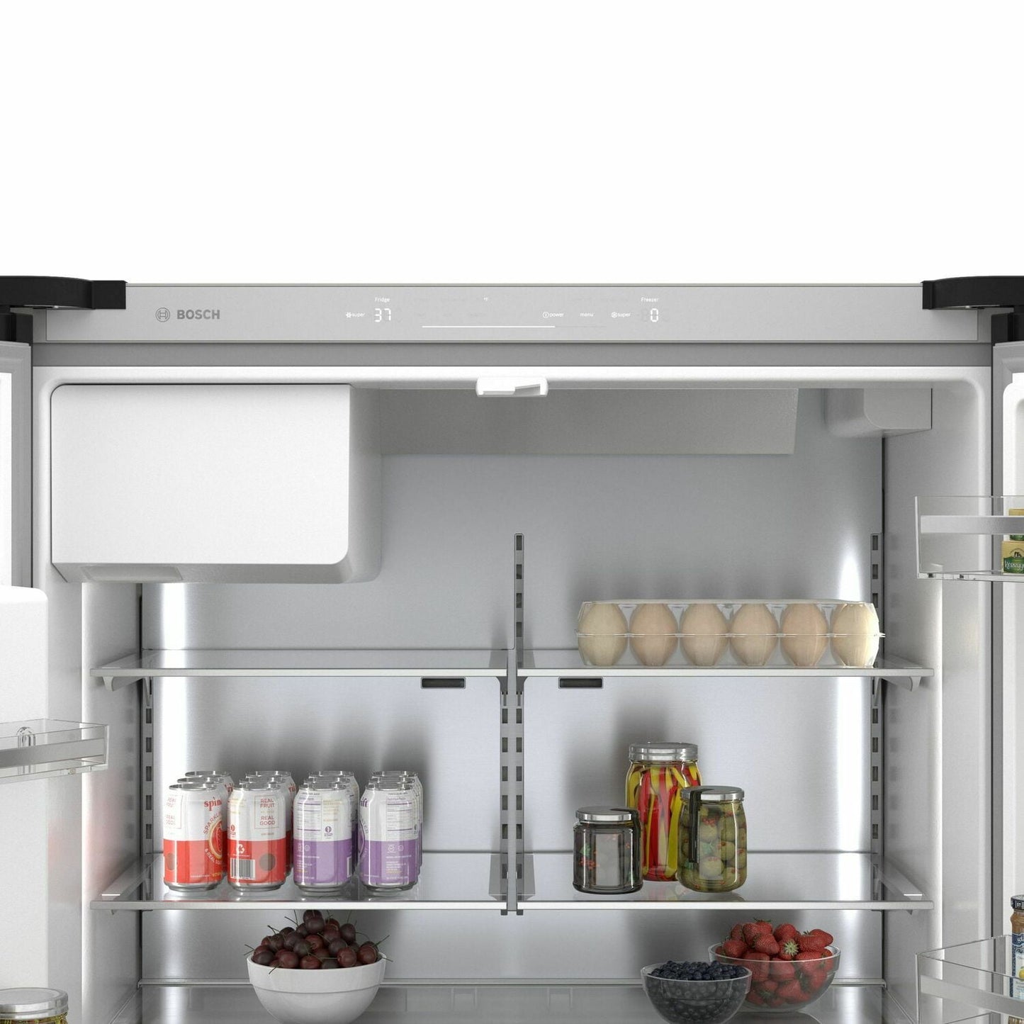 Bosch B36CD50SNB 500 Series French Door Bottom Mount Refrigerator 36'' Black Stainless Steel B36Cd50Snb