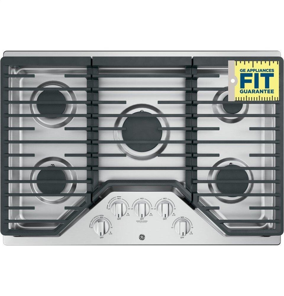 Ge Appliances JGP5030SLSS Ge® 30" Built-In Gas Cooktop With 5 Burners And Dishwasher Safe Grates