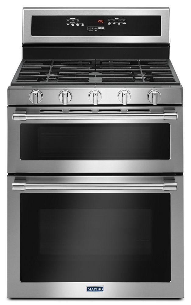 Maytag MGT8800FZ 30-Inch Wide Double Oven Gas Range With True Convection - 6.0 Cu. Ft.