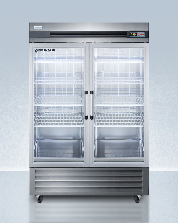 Summit ARG49ML Performance Series Pharma-Lab 49 Cu.Ft. All-Refrigerator In Stainless Steel With Glass Doors