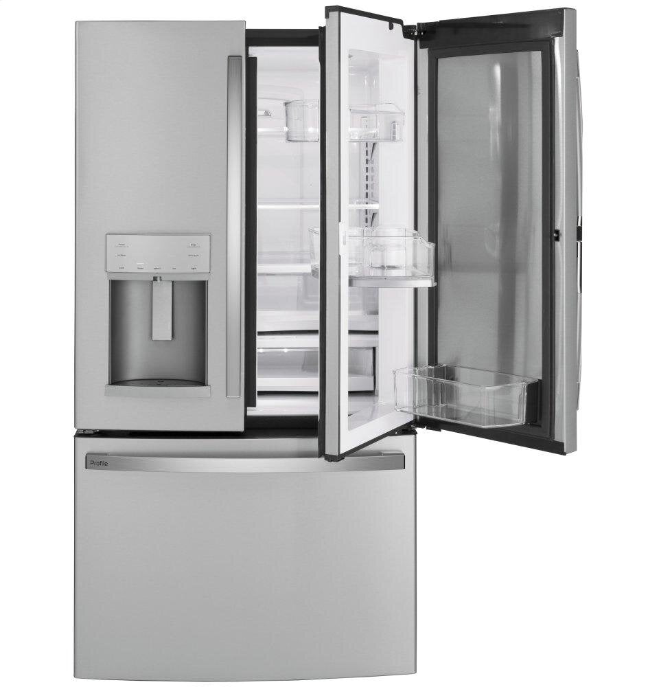 Ge Appliances PFD28KYNFS Ge Profile&#8482; Series 27.7 Cu. Ft. Fingerprint Resistant French-Door Refrigerator With Door In Door And Hands-Free Autofill