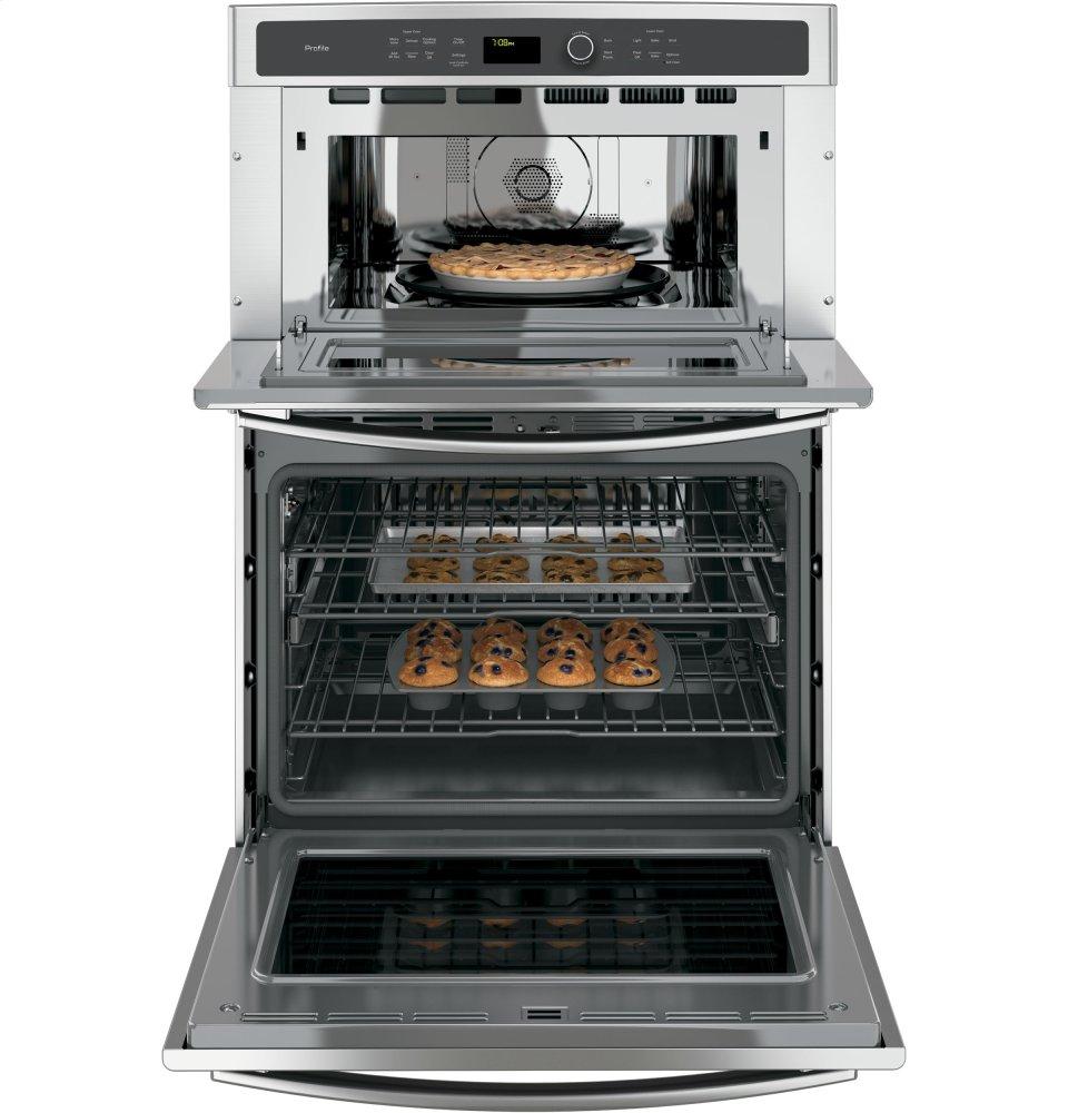 Ge Appliances PT7800SHSS Ge Profile&#8482; 30" Built-In Combination Convection Microwave/Convection Wall Oven