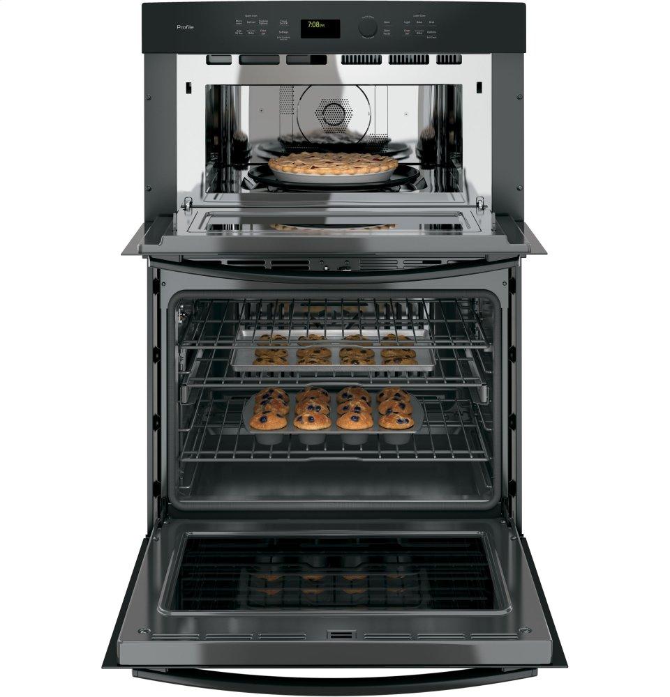 Ge Appliances PT7800DHBB Ge Profile&#8482; 30" Built-In Combination Convection Microwave/Convection Wall Oven