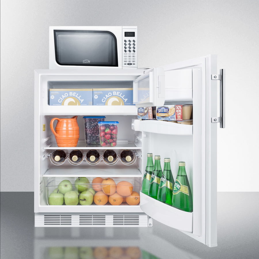 Summit MRF661 Microwave/Refrigerator-Freezer Combination