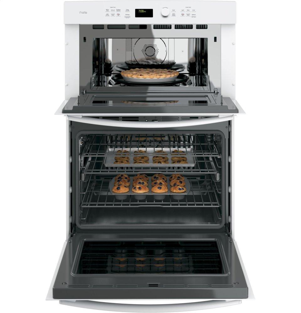 Ge Appliances PT7800DHWW Ge Profile&#8482; 30" Built-In Combination Convection Microwave/Convection Wall Oven