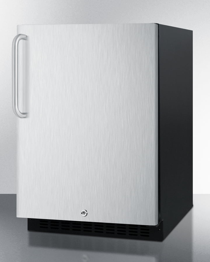 Summit AL54SSTB 24" Wide Built-In All-Refrigerator, Ada Compliant