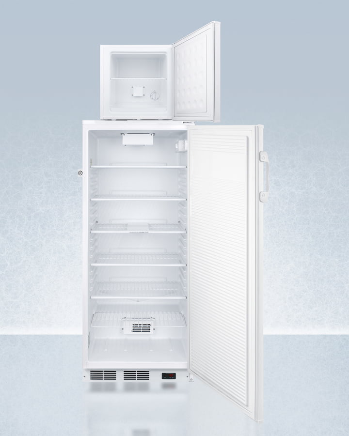 Summit FFAR10FS24LSTACKPRO Ffar10Pro 10.1 Cu.Ft. Auto Defrost All-Refrigerator With Digital Controls And Compact Manual Defrost Fs24Lpro All-Freezer With Stacking Rack, Both With Factory-Installed Probe Holes