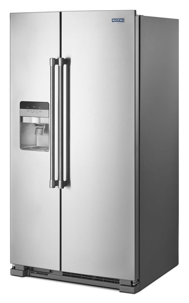 Maytag MSS25C4MGZ 36-Inch Wide Side-By-Side Refrigerator With Exterior Ice And Water Dispenser - 25 Cu. Ft.