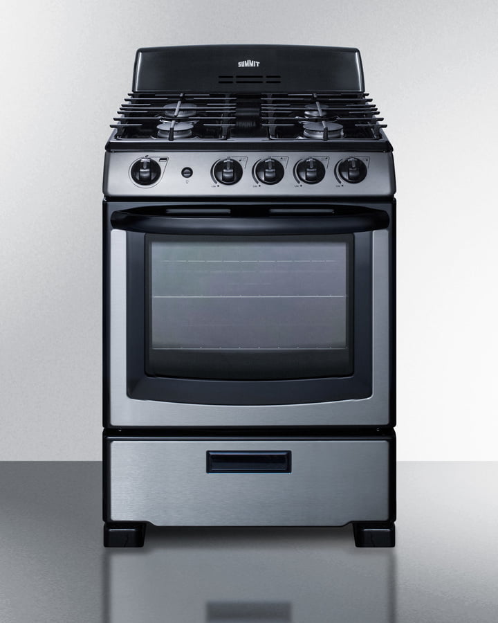 Summit PRO247SS 24" Wide Gas Range