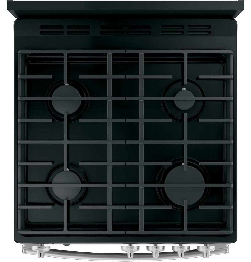 Ge Appliances JGAS640RMSS Ge® 24" Steam Clean Free-Standing/Slide-In Gas Range