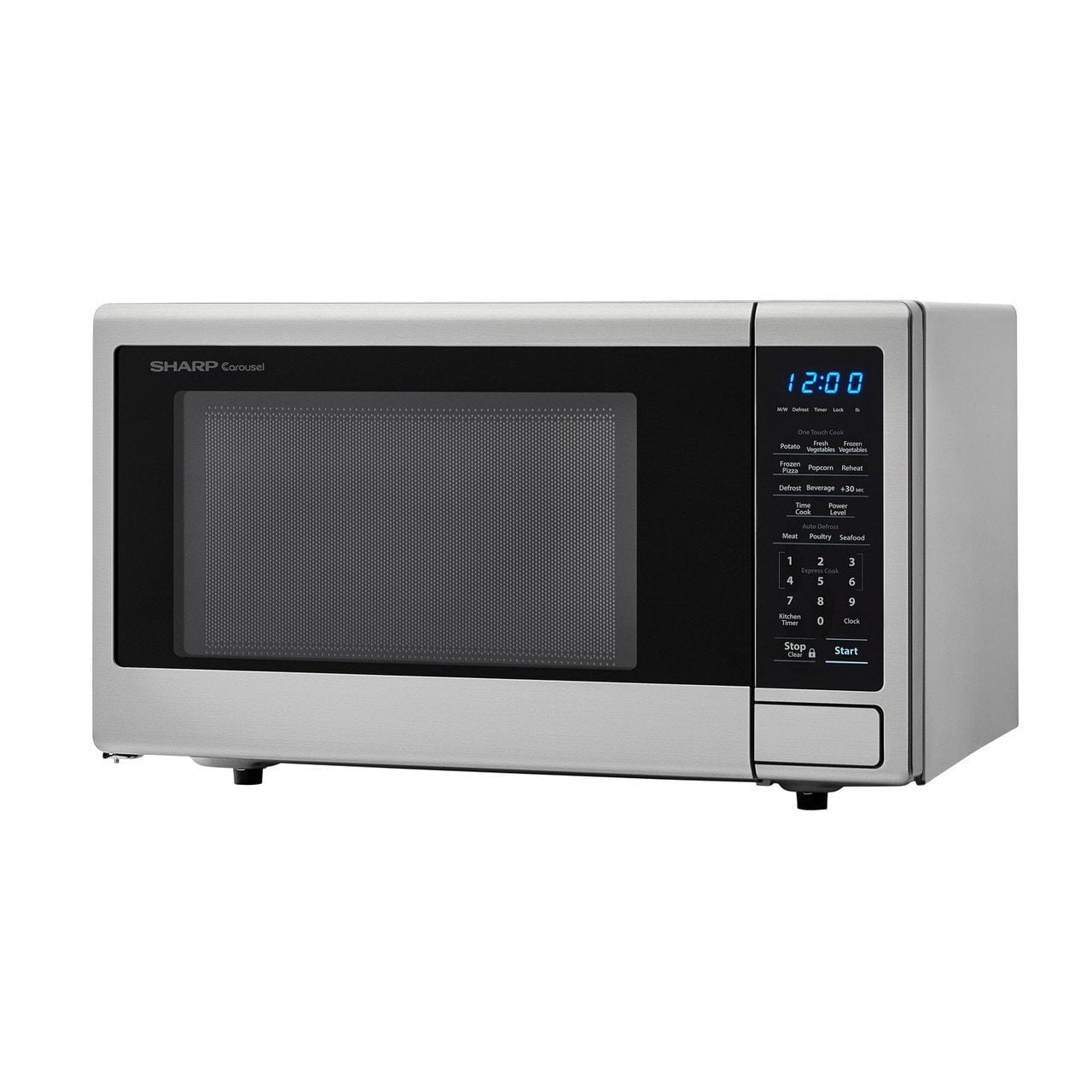 Sharp SMC1132CS 1.1 Cu. Ft. 1000W Sharp Stainless Steel Carousel Countertop Microwave Oven