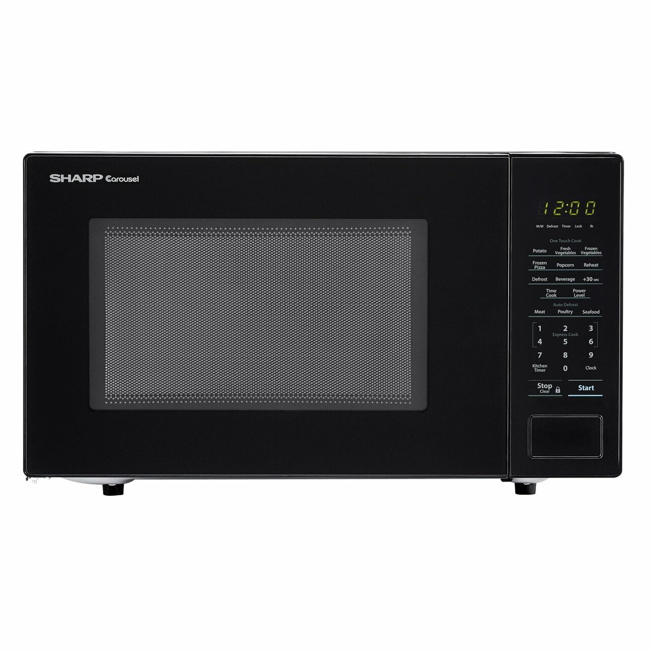 Sharp SMC1131CB 1.1 Cu. Ft. 1000W Sharp Countertop Black Microwave