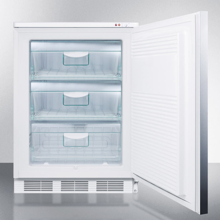 Summit VT65M7BISSHH Commercial Built-In Medical All-Freezer Capable Of -25 C Operation, With Wrapped Stainless Steel Door And Horizontal Handle