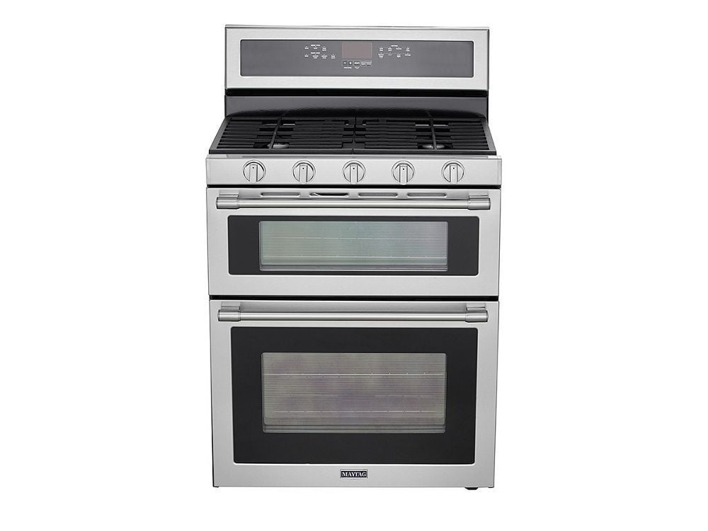 Maytag MGT8800FZ 30-Inch Wide Double Oven Gas Range With True Convection - 6.0 Cu. Ft.