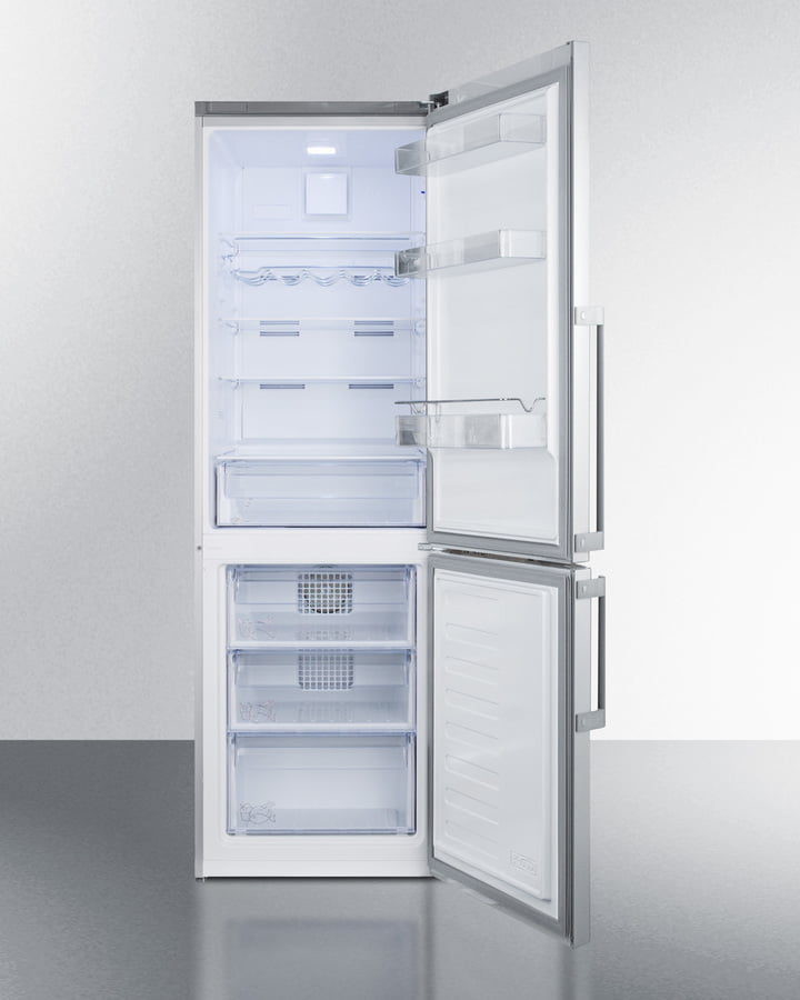 Summit FFBF246SS 24" Wide Bottom Freezer Refrigerator