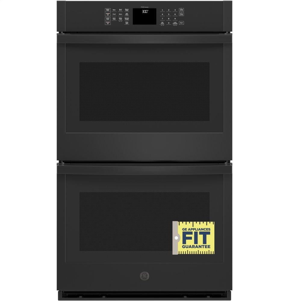 Ge Appliances JTD3000DNBB Ge® 30" Smart Built-In Self-Clean Double Wall Oven With Never-Scrub Racks