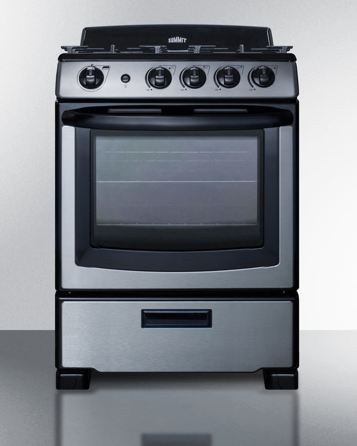 Summit PRO247SS 24" Wide Gas Range