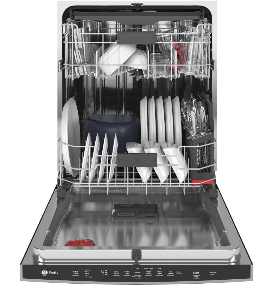 Ge Appliances PDT715SYNFS Ge Profile&#8482; Fingerprint Resistant Top Control With Stainless Steel Interior Dishwasher With Sanitize Cycle & Dry Boost With Fan Assist