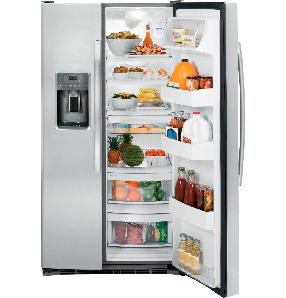 Ge Appliances GSE25GSHSS Ge® Energy Star® 25.3 Cu. Ft. Side-By-Side Refrigerator