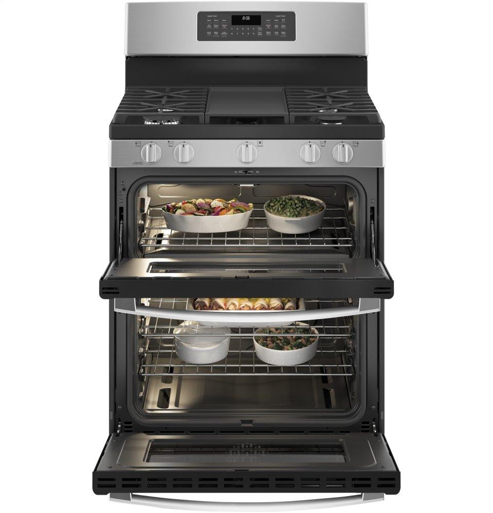 Ge Appliances JGBS86SPSS Ge® 30" Free-Standing Gas Double Oven Convection Range