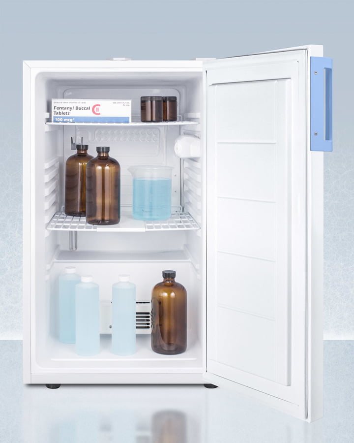 Summit FF511LBI7MED2 Built-In Undercounter Auto Defrost Medical/Scientific All-Refrigerator With Front Control Panel Equipped With A Digital Thermostat And Nist Calibrated Thermometer/Alarm; Includes Front Lock, Hospital Grade Cord, And Internal Fan