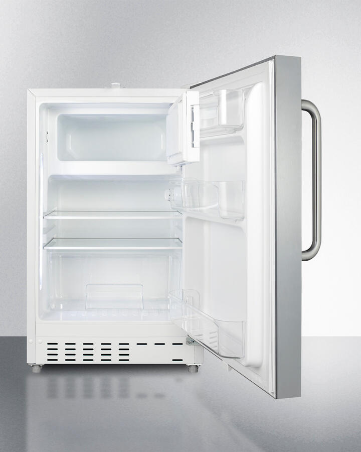 Summit ALRF48CSS 20" Wide Built-In Refrigerator-Freezer, Ada Compliant